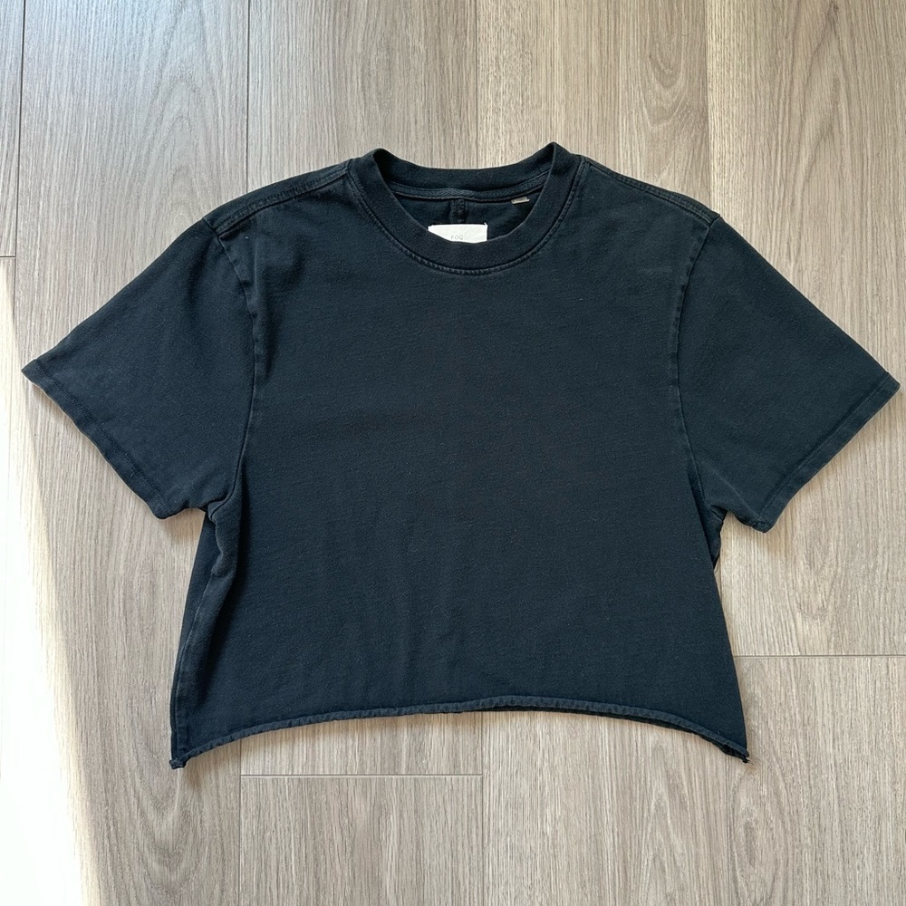 Fear of God FOG Essentials T-Shirt Cropped Reworked Black size XS